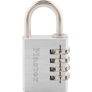 Master Lock 643DWD Set Your Own Word Combination Lock 1-9/16 in. Wide Silver