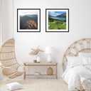 JCJMY 24x24 Picture Frame Black with 20x20 Mat, Display Photo 20x20 with Mat or 24 x 24 Without Mat, Wall Hanging Large 24x24 Poster Frame with Shatter Resistant Plexiglass, Black