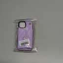 XIZYO for iPhone 15 Pro Case, Wallet Cute Leather Case with Card Holder Crossbody Cover for Women Girls Strap Wristlet RFID Blocking Shockproof Protective Cover, Purple