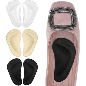 Dr. Foot's Arch Support Shoe Inserts for Flat Feet, Gel Arch Pads for Plantar Fasciitis, Adhesive Insoles for Relieve Pain for Women and Men 3 Colors - 3 Pairs (3 Count (Pack of 1))