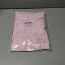 Women's Smocked Cuffed Striped Boyfriend Shirts Button Down Casual Collar Long Sleeve Blouse Shirt Tops (L)