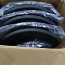 Amazon Basics Sturdy Foldable Plastic Chair, Portable, 350-Pound Capacity, Black, Pack of 6