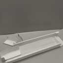 4ft Steel Easy Slip-On Baseboard Heater Cover with End Caps for Bathroom & Hydronic System for Replacing Old Cover, White