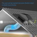 Roof Vent Cap - Hon&Guan Roof Vents 4 Inch Galvanized Steel Bathroom 4 Roof Exhaust Vent for Ventilation System-with Damper, Black