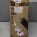 Medline Offset Folding Cane, 4-Point Base With Cushioned Gel Handle, Supports Up To 350 lbs, Blue