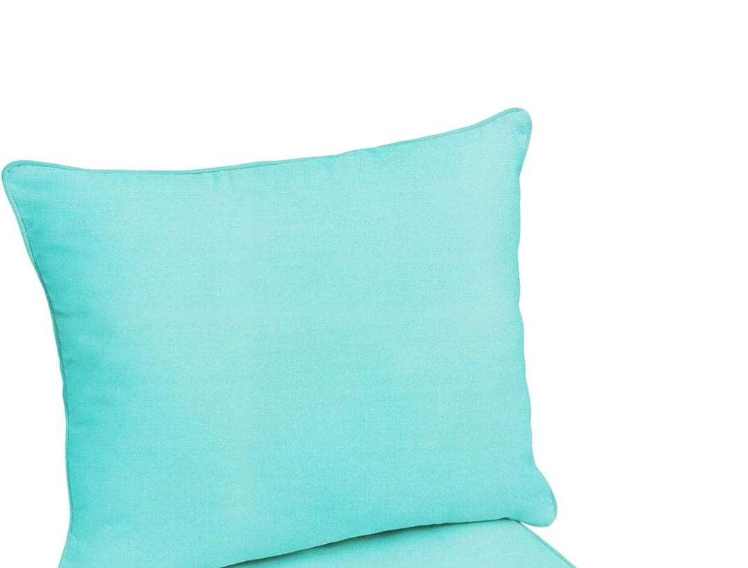 Home Indoor/Outdoor Corded Deep Pillow, Canvas Aruba