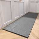 MontVoo Kitchen Rugs Rubber Non-Slip Kitchen Rugs and Mats,Washable Kitchen Mats for Floor,Absorbent Kitchen Runner Hallway, Laundry Room, in Front of Sink