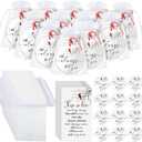 Unittype 150 Pcs Red Cardinal Christmas Ornaments Bulk Cardinal Guardian Ornament Tree Decor with Memorial Prayer Cards and Organza Bags for Funeral Favors Christmas Condolences Gifts (Simple)