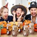 Halloween Ghost Glass Cups,18oz Glass Cup with Lid & Straw, Spooky Gifts for Halloween Lovers