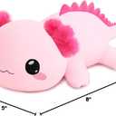 TOYSYM Weighted Stuffed Animals, 1.6 lbs Axolotl Stuffed Animal with Weighted Beads, Cute Plush Toy Pillow Gifts for Adults Kids Boys Girls, Pink