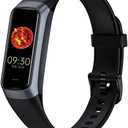 Zeacool Fitness Tracker with 24/7 Heart Rate, Blood Oxygen Blood Pressure Sleep Monitor, Activity Trackers 5 ATM Waterproof,Step Calorie Counter Pedometer Health Smart Watch for Women Men (Black)
