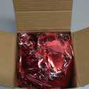 Chuangdi Chuangdi 16.4 Feet Valentine's Day Tinsel Garland with Lights 50 LEDs Metallic Tinsel Twist Garland Hanging Shiny Lights for Valentine Tree Wreath Wedding Home Party Decorations(Romantic Red)