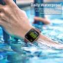6 Pack Sport Bands Compatible with Apple Watch Band,Silicone Waterproof Strap for iWatch Apple Watch, Size: 38mm/40mm/41mm/42mm(series 11 10) Women Men