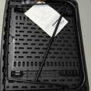 Bblife XL Adjustable Folding TV Tray Table, Larger TV Dinner HDPE Plastic Tray, for Laptop, Eating, Drawing, Snacks, etc, Black-Pro