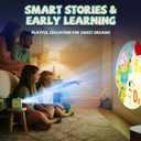 Story Projector for Kids, Story Machine with Early Learning, Music, Night Sky Lights, Storybook Projector, Moonlight Storytime Projector, Story Telling Toy for Toddlers, Gift for Kids Aged 3+