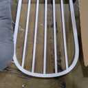 Storkcraft Premium Hoop Glider & Ottoman (White/Gray) GREENGUARD Gold Certified Nursery Glider, Solid Wood Craftsmanship, Smooth-Gliding Nursery Chair and Ottoman, Award-Winning, No Manual