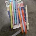 WRITECH Retractable Gel Ink Pens: Fine Point 0.7mm Assorted Color Soft Grip 8ct No Bleed & Smear Extra Smooth Writing Bullet Tip Colored Pen Set for Journaling Coloring (1 Count (Pack of 8))