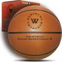 The Official Silent Basketball  Indoor Basketball for Quiet Dribbling  Grooved Airless Indoor Training PU Foam Basket Ball  Real Feel Silent Play for All Ages (Size 7)