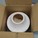 White Ceramic Flower Vase, 5.3 in White Rustic Farmhouse Vase, Small Handcrafted Weathered Pottery Vases, Decorative Terracotta Vases for Flower, Living Room, Centerpieces, Table, Home Decor