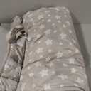 Moonsea Toddler Nap Mat with Fleece Minky Blanket, Lightweight, Soft Perfect for Kids Preschool, Daycare, Travel Sleeping Bag Boys and Girls, 21" x 50" Fit Standard Cot (Beige Grey)