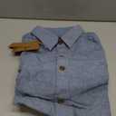 PJ PAUL JONES Long Sleeve Shirts for Men Fashion Button Down Shirt Outfit with Pocket Grey Blue Shirt Men M