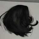 MAGQOO Black Wig Black Bob Wig Side Part 10 Inches Women Girls Short Straight Wig Black Hair Wigs Synthetic Heat Resistant Cosplay Costume Party Wigs (Black)