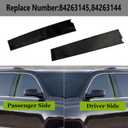 GXARTS Front Left Right Pair B Pillar Trim Panel Door Molding Windshield Outer Side 84263144 84263145 Compatible with Cadillac Escalade ESV fit for Chevrolet Suburban Tahoe 2015-2020 GMC Yukon XL