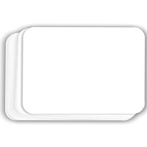 Hamilco White Cardstock Thick Paper - Blank Index Flash Note & Post Cards with Rounded Corners - Greeting Invitations Stationery 5 X 7" Heavy weight 100 lb Card Stock (100 Pack)