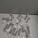 KISEER 19 Pack Spring Door Stops 3 1/4 Inch Flexible Heavy Duty Spring Door Stopper with RustProof Screw Rubber Bumper Tips (Satin Nickel)