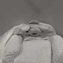 Toddler Chair,Sherpa Bear Kids Chair,Toddler Couch Fold Out,Children Reading Chair,Flip Out Kids Couch,Toddler Sofa Convertible for Age 1-3(Grey Bear)