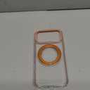 TORRAS 360 Magnetic Stand for iPhone 17 Pro Max Case, [Fit for MagSafe] [4X Military-Grade Protection] Slim Case for iPhone 17 Pro Max 6.9" 2025, Clear-Orange, Ostand O3 Fitness Series