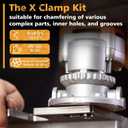 Handheld Chamfer Tool, Metal Chamfering Tool, for Trimming, Beveling, Deburring, 45 Degree Arc and Bevel, 850W 120V 60Hz, Model PT-100 (Machine)