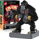BLOCK CENTER King Kong Building Set (2,310 PCS) – Mini Kong Action Figure from Skull Island – Nano Brick Gorilla Construction Kit for Kids 15+, Adults, Collectors – Movie Display Toy Gift