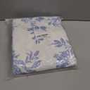 Seorsok Sage Blue Shower Curtain,Cotton Floral Cottagecore,Elegant Floral Fabric Shower Curtain Machine Washable Waterproof Bathroom Decor 72x72 inches