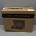 Record Player with Speakers 3-Speed Bluetooth Suitcase Portable Vinyl Record Player Belt-Driven RCA Line Out AUX in Headphone Jack Vinyl Vintage Turntable Blue