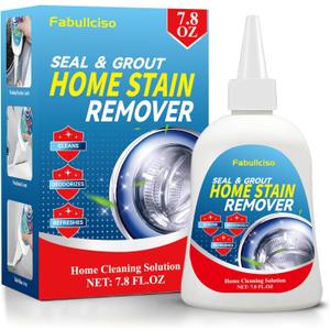Home Stain Remover Gel  Stubborn Stain Cleaner No Harsh Scrubbing Required (Front Loader Washing Machine Seal Washing Machine Seals, Sinks & Tiles | No-Slip Formula | 8H Penetration) (7.8 Fl Oz (Pack of 1))