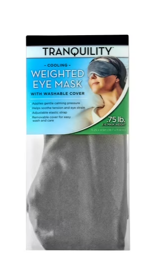 Tranquility Cooling Weighted Eye Mask, Grey