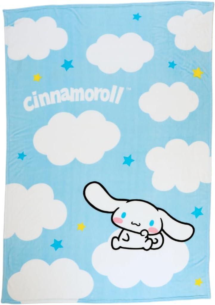 Collectibles Cinnamoroll Bedding Super Soft Cozy Blanket, 62 in x 90 in, (Officially Licensed Product) by Franco