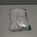 Amazhiyu Men's 100% Linen Summer Casual Elastic Drawstring Loose Pants Pockets Size L