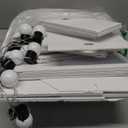 Marquee Numbers Colorful 60th-Birthday Decoration: 4FT Large Light Up 60 Year Old Birthday Decorations Anniversary Backdrop for Men Women Cardboard White Sign 18 Colors Number 60 Mosaic Balloon Frame