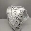 B BENRON Boho Rugs for Living Room 5x7, Non Slip Area Rugs for Bedroom Dining Table Kitchen, Washable Aesthetic Throw Rug for Home Decor, Black, Cream, Geometric