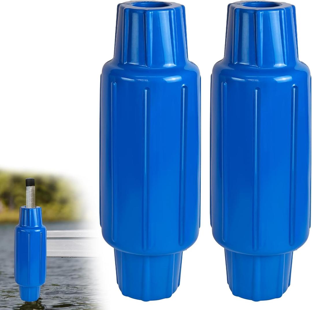 Dock Fender Bumper for Post, Boat Dock Bumpers Slide-Over Post Pole, Slip-On Dock Leg Pipes and Mounting Brackets, Vertical Protection Dock Guards, Soft UV-Resistant Marine-Grade Vinyl