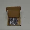 uxcell 10 Pcs Aluminum Spacer, 1/4" Bore x 3/4" OD x 1/2" Length Black Round Spacer Unthreaded Standoff Bushing Plain Finish Metal Spacers