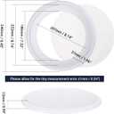 Facmogu 2PCS 8in White Ceiling Speaker Covers, Surface Mount Speaker Grill Mesh Round Speaker Grille Woofer Car Speaker Grill Cover Guard Protector Replacement Round Metal Grills