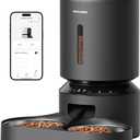 PETLIBRO Automatic Cat Feeder for 2 Cats, 5G&2.4G WiFi Pet Feeders, 5L Programmable Cat Food Dispenser with Airtight Lock-Fresh Technology, Dual Stainless Steel Bowls, Low Food Sensor