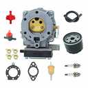 693480 Carburetor for BS 422437 422432 422435 422442 422445 422447 Engine with 492932S Oil filter, Carb Replaces 692815 693479