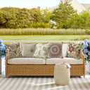 Outdoor Sunbrella Decorative Pillows Pack of 4, 18" x 18" Outdoor Pillow Set for Couch Bed Throw Patio Sofa, Allure Dusk