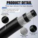 Outus 1" Id, 25ft Silicone Heater Hose,Coolant Radiator Hose, Black, 1