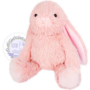 SuzziPals Heatable & Coolable Pink Bunny Stuffed Animal Heating Pad for Soothing & Relaxation, Lavender Pink Bunny Plush for Discomfort, Rabbit Stuffed Animals for Kids, Easter Bunny Plushies Gift