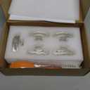 Artcome 5-Pack Glass Fermentation Weights with Easy Grip Handle and Unique Texture Design for Large Wide Mouth Mason Jars